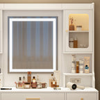 41" White Wood Six Drawer Dresser