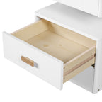 45" White Five Drawer Vanity Table