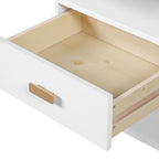 45" White Five Drawer Vanity Table