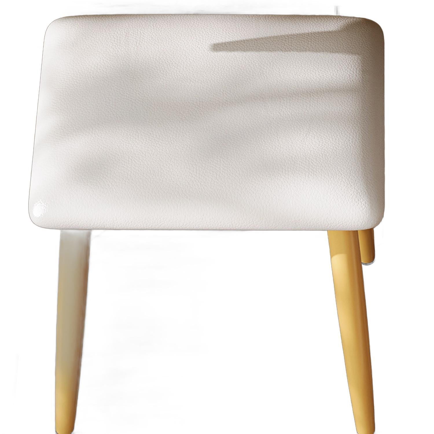 39" Brown Eight Drawer Vanity Table