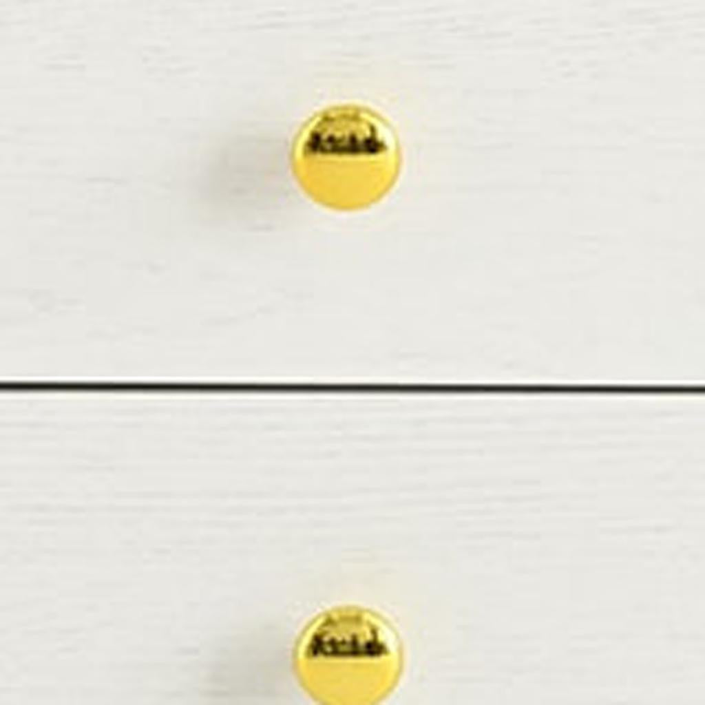 51" White Four Drawer Vanity Table