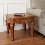 23" Oak Wood Square End Table