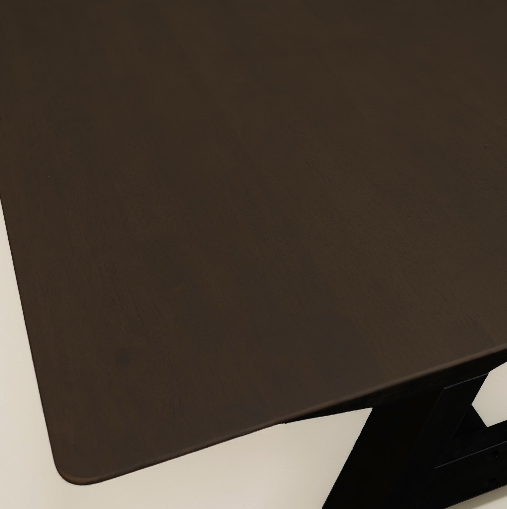 59" Brown and Black Tufted Solid Wood Dining Bench