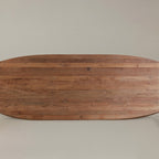 63" Natural Solid Wood Writing Desk