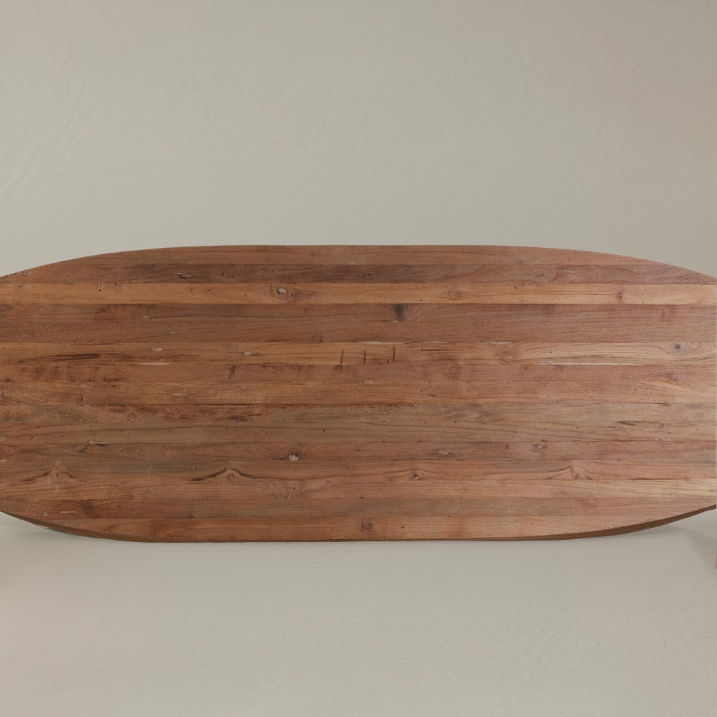 63" Natural Solid Wood Writing Desk