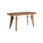 63" Natural Solid Wood Writing Desk