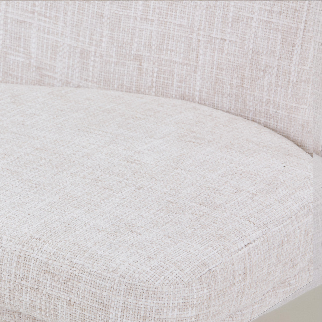 Set of Two Cream and Black Fabric and Wood Dining Side Chairs