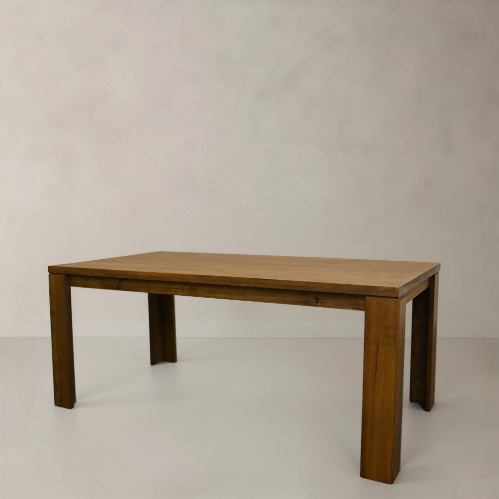 63" Walnut Solid Wood Dining Table