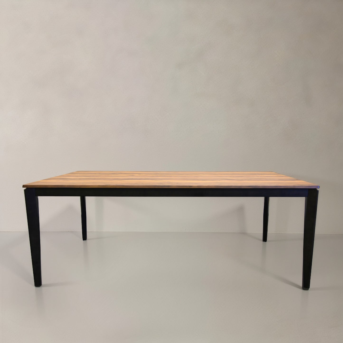 79" Walnut and Black Wood Dining Table