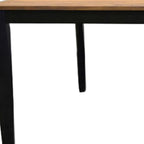 79" Walnut and Black Wood Dining Table