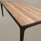 79" Walnut Wood Dining Table