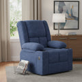 32" Blue Heated Massage Lift Assist Power Recliner With USB