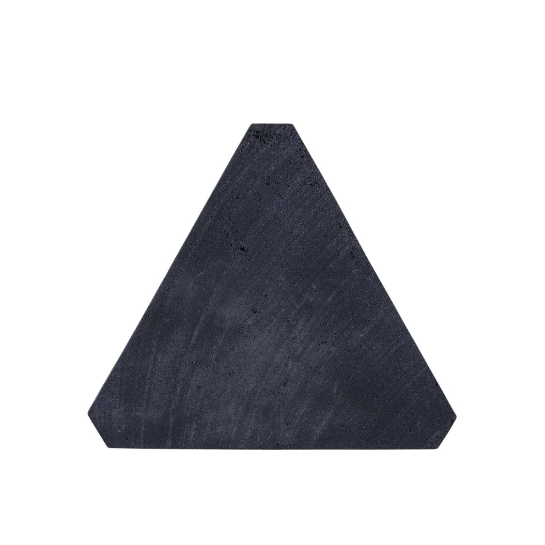 24" Charcoal and Natural Stone and Wood Block End Table