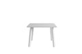 39" White Square Aluminum Outdoor Dining Table