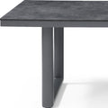 79" Dark Gray Ceramic Outdoor Dining Table