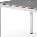 63" Dark Gray Ceramic Outdoor Dining Table