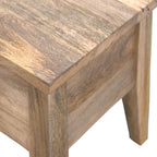 39" Brown Solid Wood Storage Bench With Flip Top