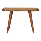 28" Brown Solid Wood Storage Bench With Cabinet