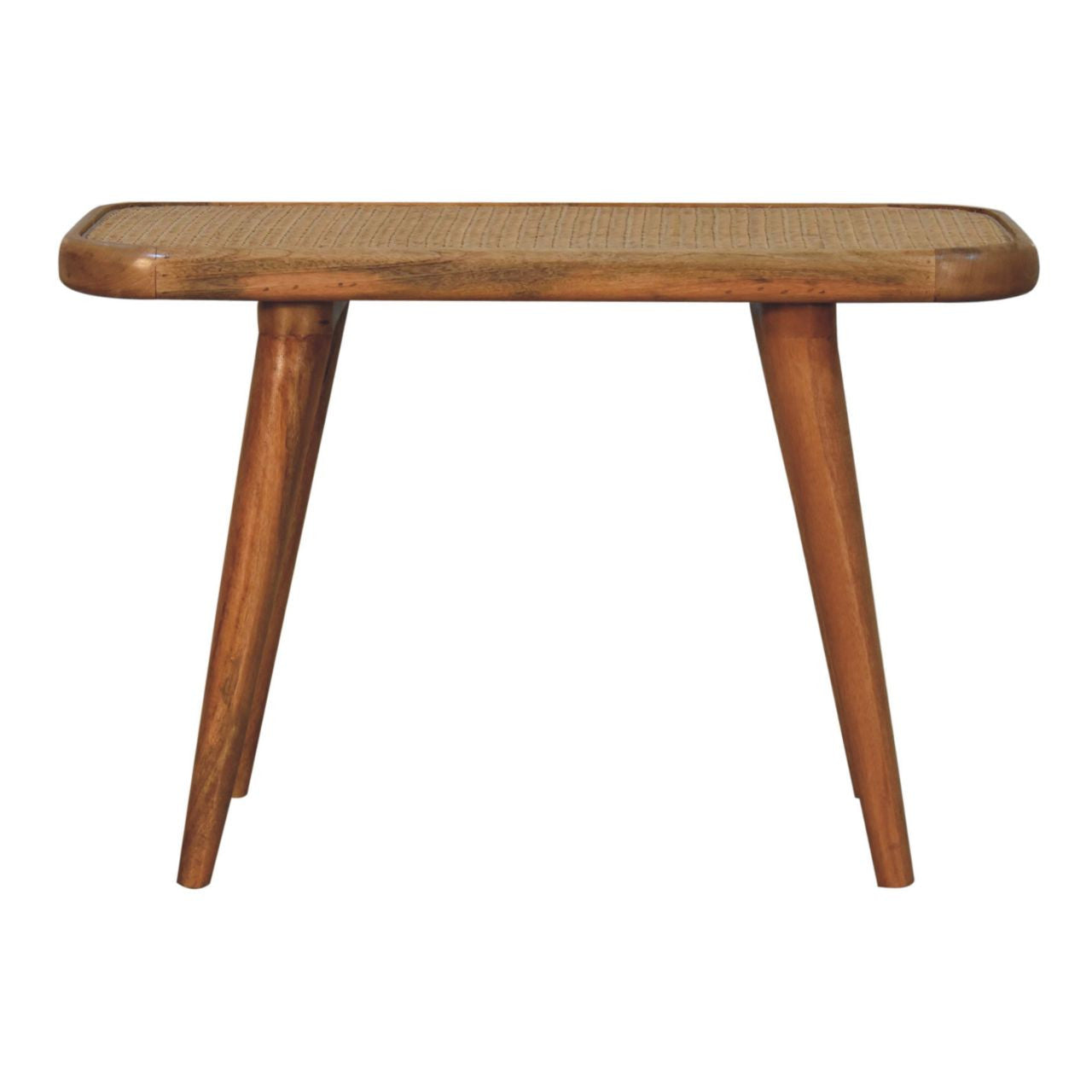 28" Brown Solid Wood Storage Bench With Cabinet