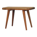 28" Brown Solid Wood Storage Bench With Cabinet