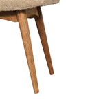 25" Brown Solid Wood Storage Bench With Cabinet