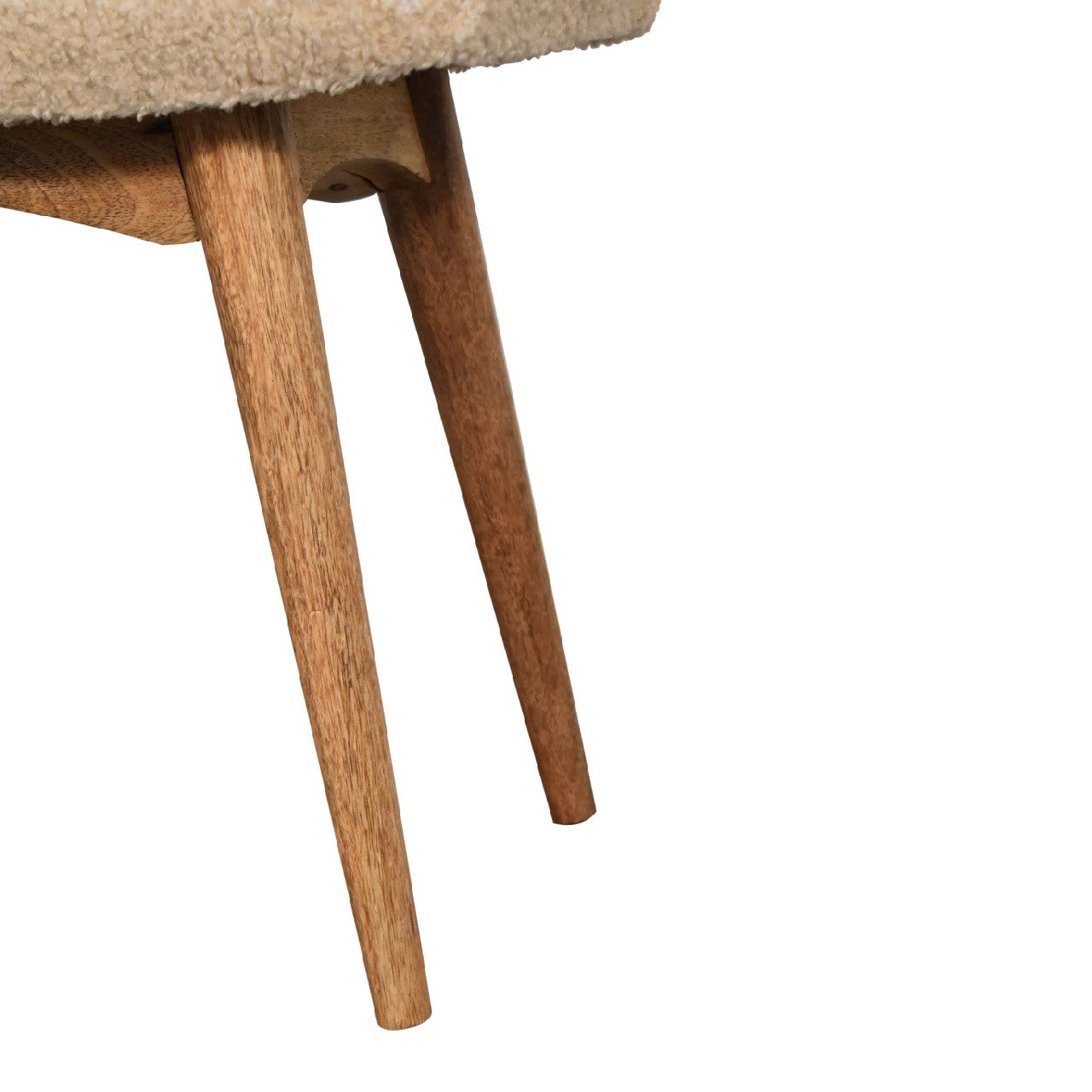 25" Brown Solid Wood Storage Bench With Cabinet