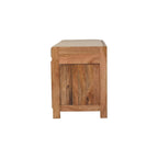 41" Brown and Solid Wood Storage Bench With Shoe Storage