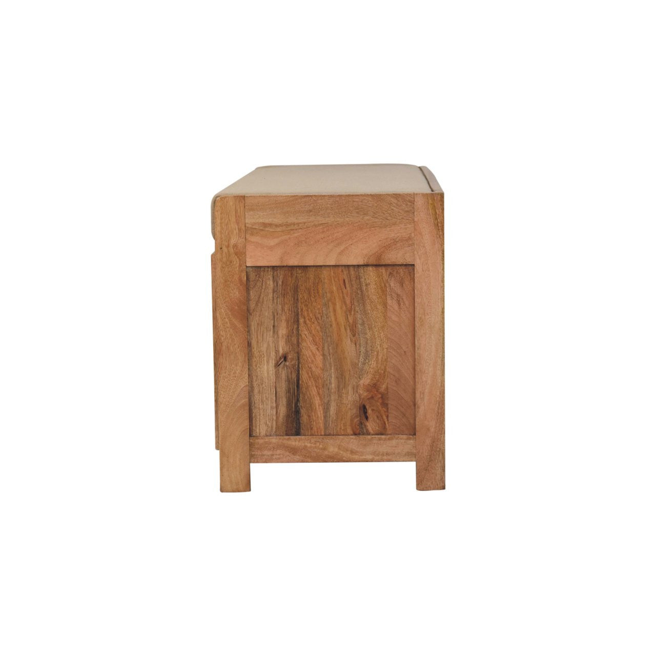 41" Brown and Solid Wood Storage Bench With Shoe Storage