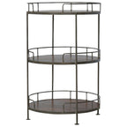 35" Brown Solid Wood and Wood End Table With Drawer And Shelf