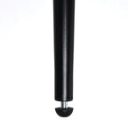 Set of Four Beige and Black Fabric and Steel Dining Side Chairs