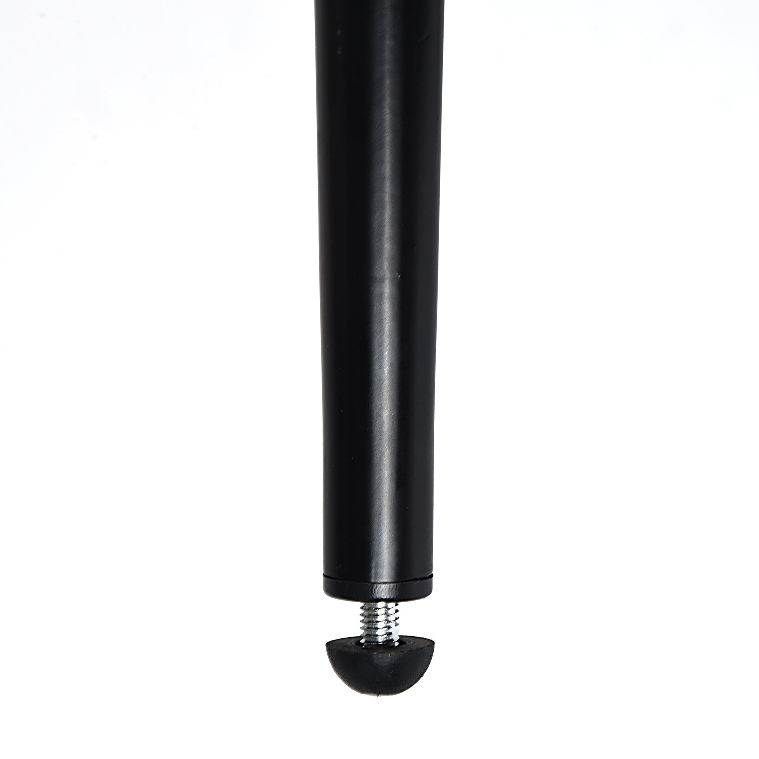 Set of Four Beige and Black Fabric and Steel Dining Side Chairs