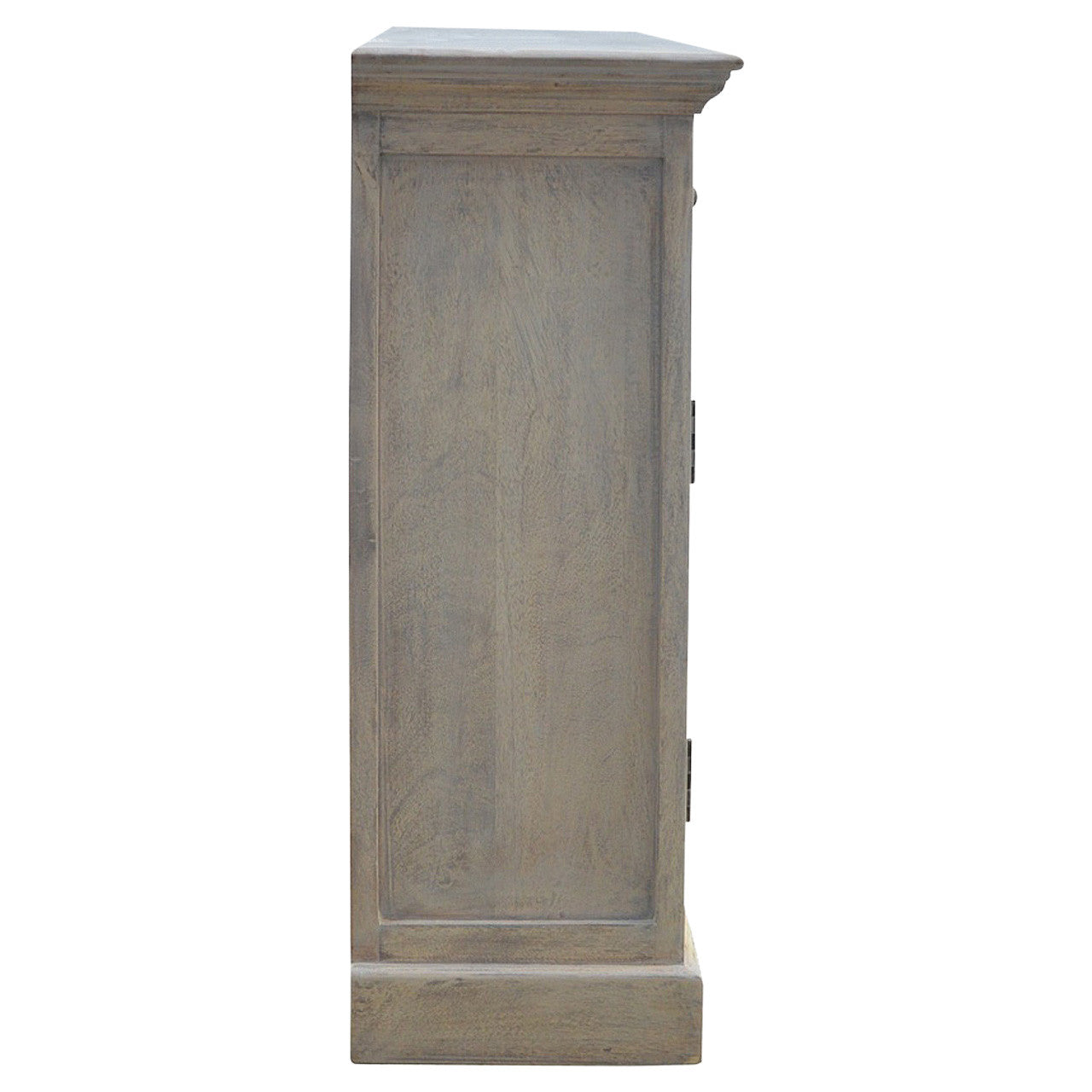 65" Brown Solid Wood Four Drawer Sideboard