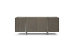 79" Light Gray Wood Sideboard With Four Doors