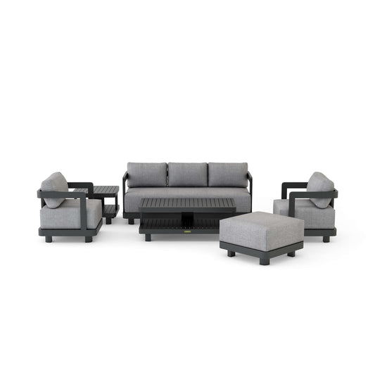 SET-901-AL 6-PC GRANADA ALUMINUM DEEP SEATING