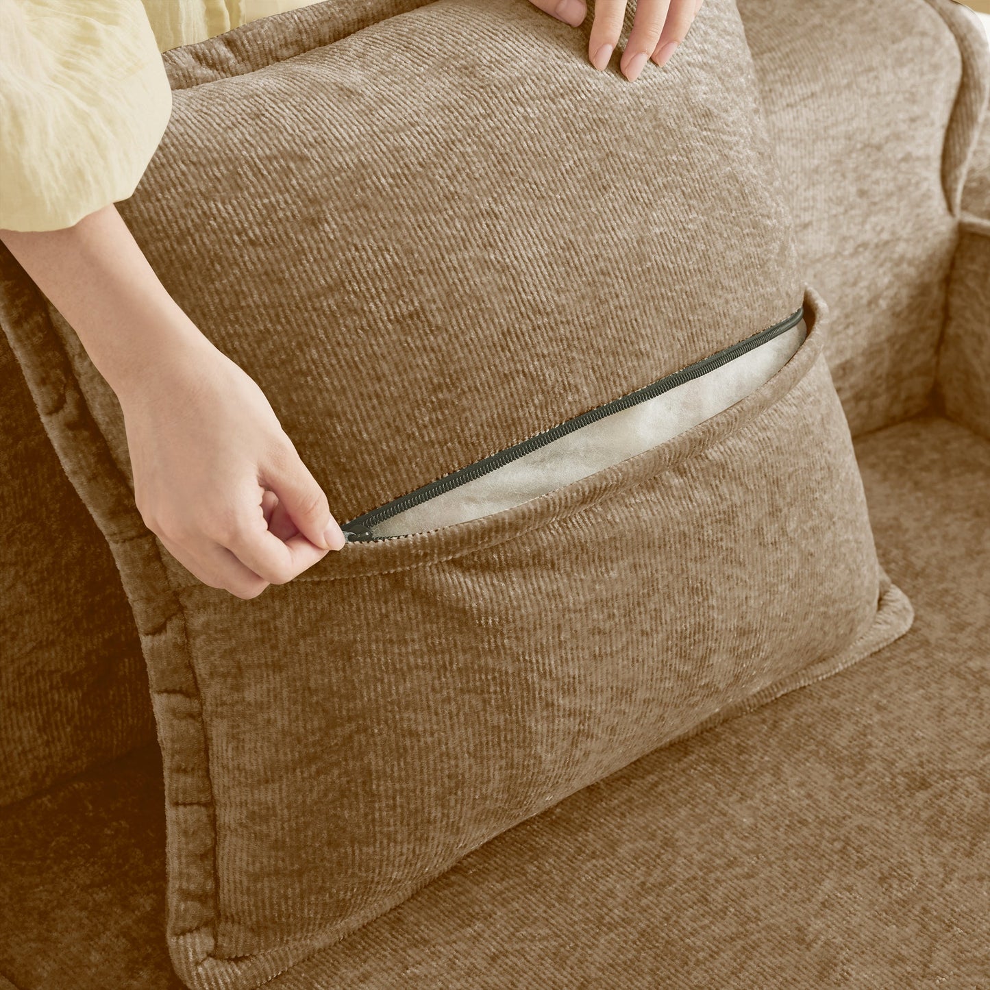 Streamlined Design Modular 4 Seat U Shape Sectional Sofa