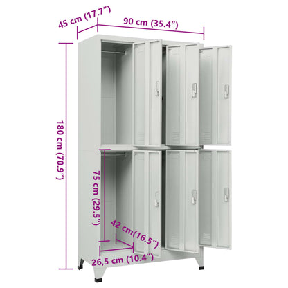 Locker Cabinet Grey High-quality steel Large Locker Cabinet
