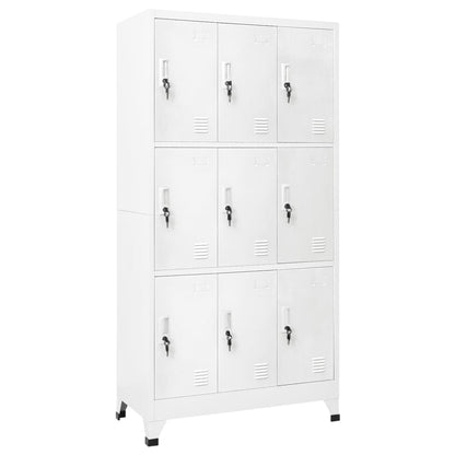 Locker Cabinet Gray Steel 35.4x17.7x70.9 in Locker Cabinet