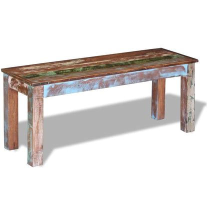 Bench Multicolour Solid reclaimed wood Medium Durable