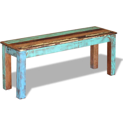 Bench Multicolour Solid reclaimed wood Medium Durable
