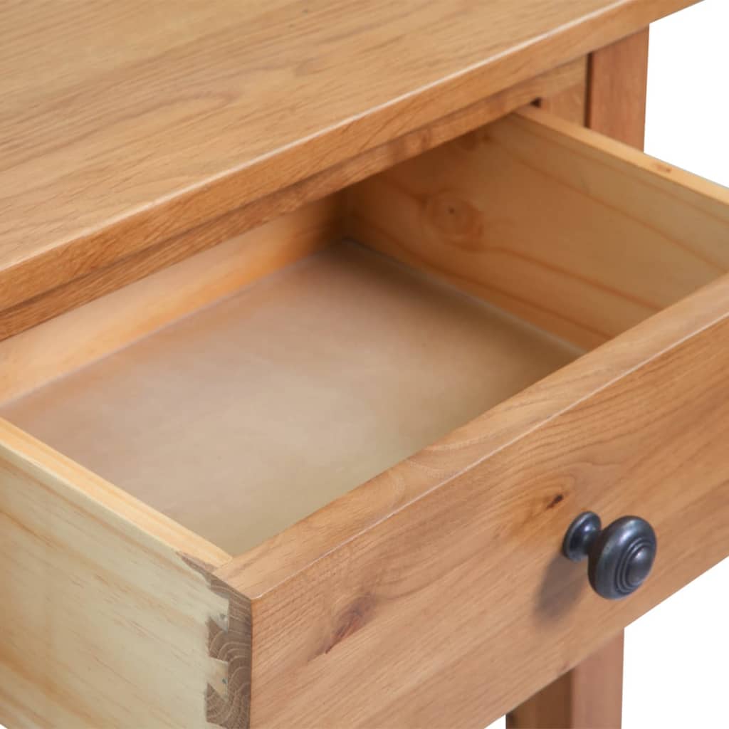 Console Table Brown Solid oak Compact Storage Console Table
