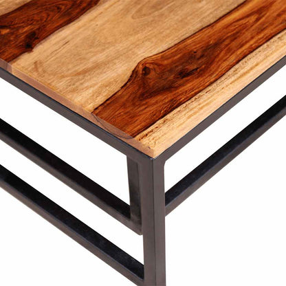 Nesting Table Set of 2 Brown Solid Acacia Wood Medium