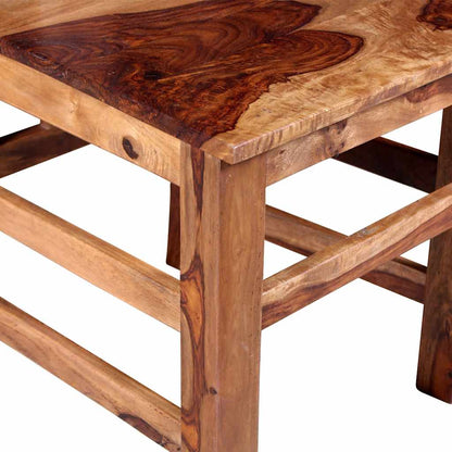 Dining Chair Set of 2 Honey Matte Solid Acacia Wood Standard