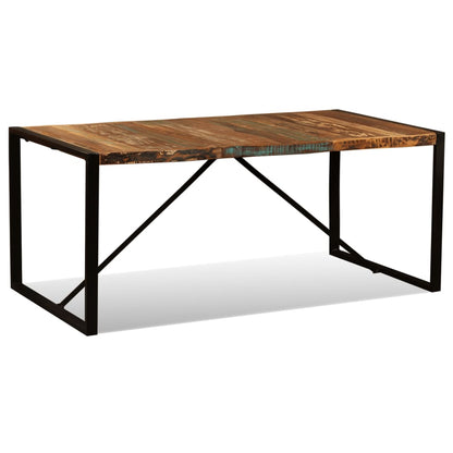 Dining Table Multicolour Reclaimed Wood 70.9 in Durable