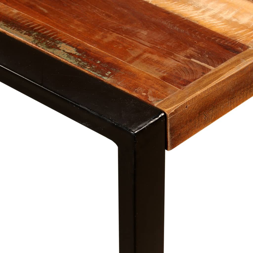 Dining Table Multicolour Reclaimed Wood 70.9 in Durable