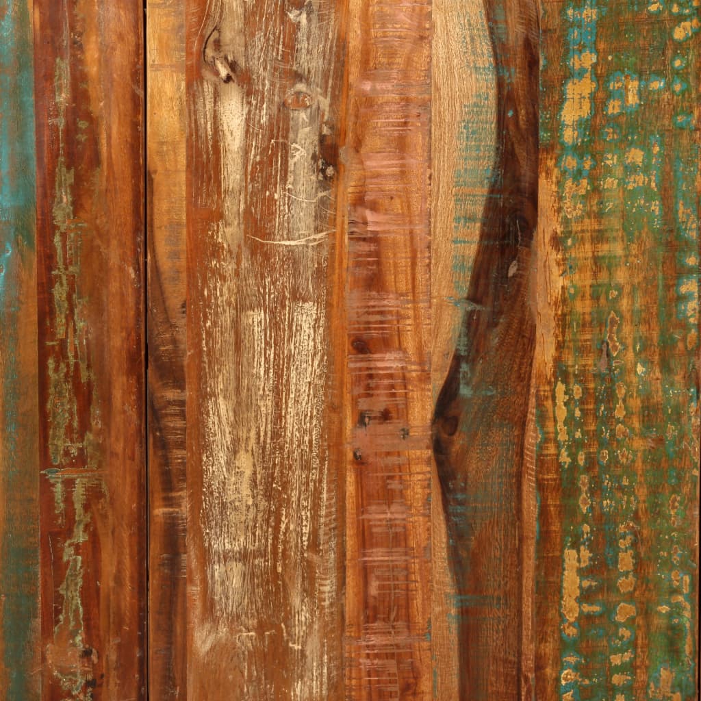 Dining Table Multicolour Reclaimed Wood 70.9 in Durable