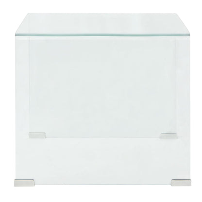 Coffee Table Clear Tempered safety glass Small Modern