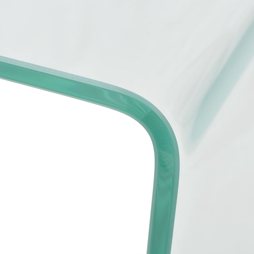 Coffee Table Clear Tempered safety glass Small Modern