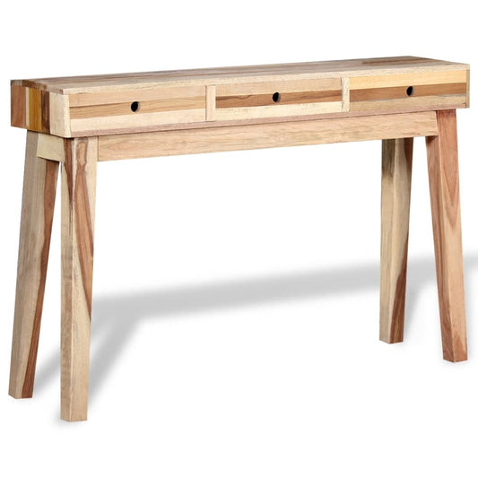 Console Table Beige Reclaimed wood Medium Console Table