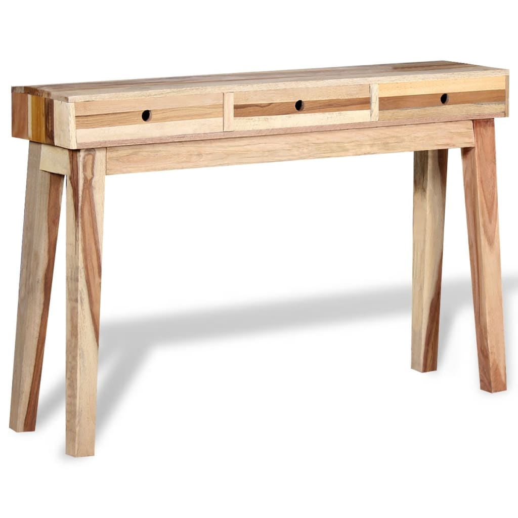Console Table Beige Reclaimed wood Medium Console Table