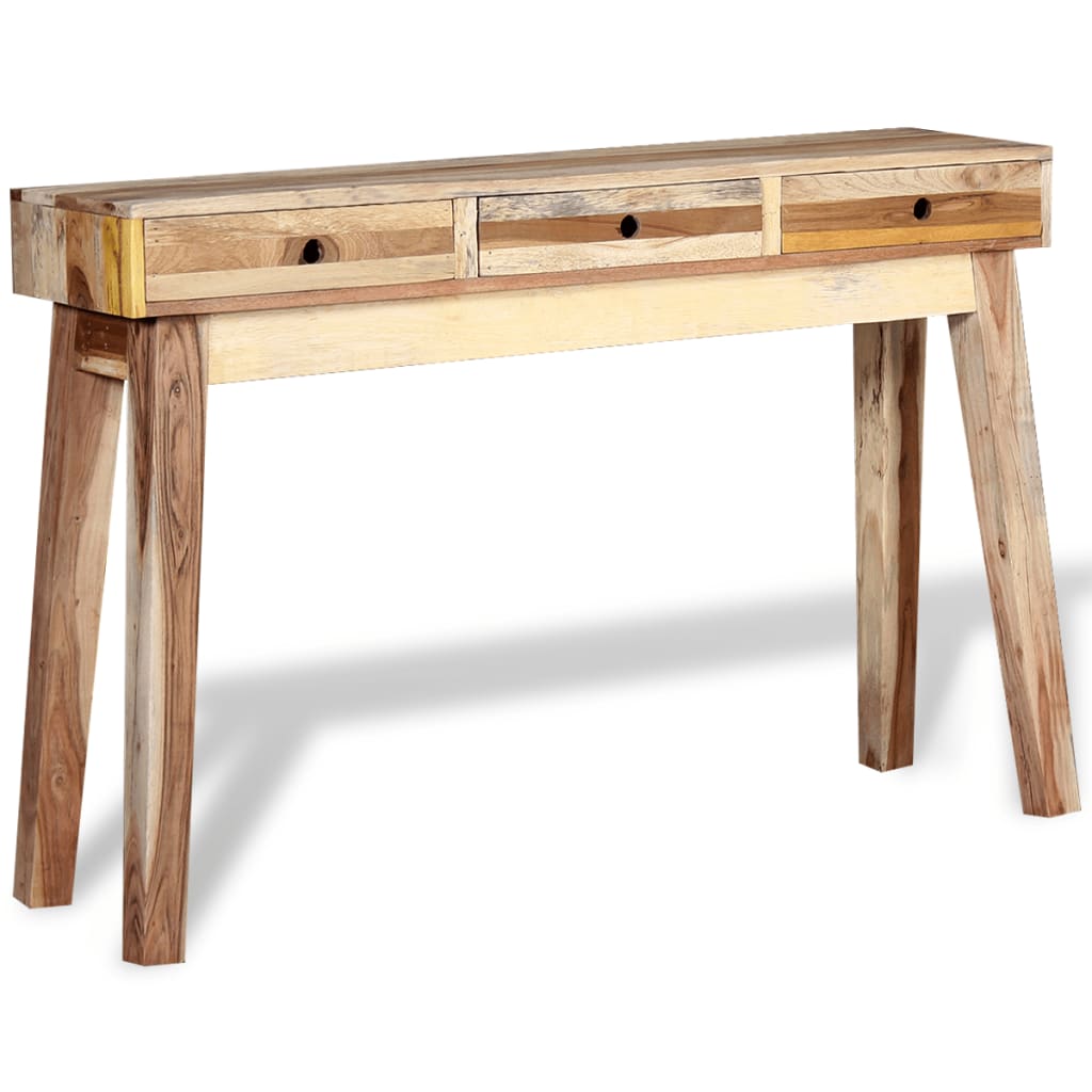 Console Table Beige Reclaimed wood Medium Console Table